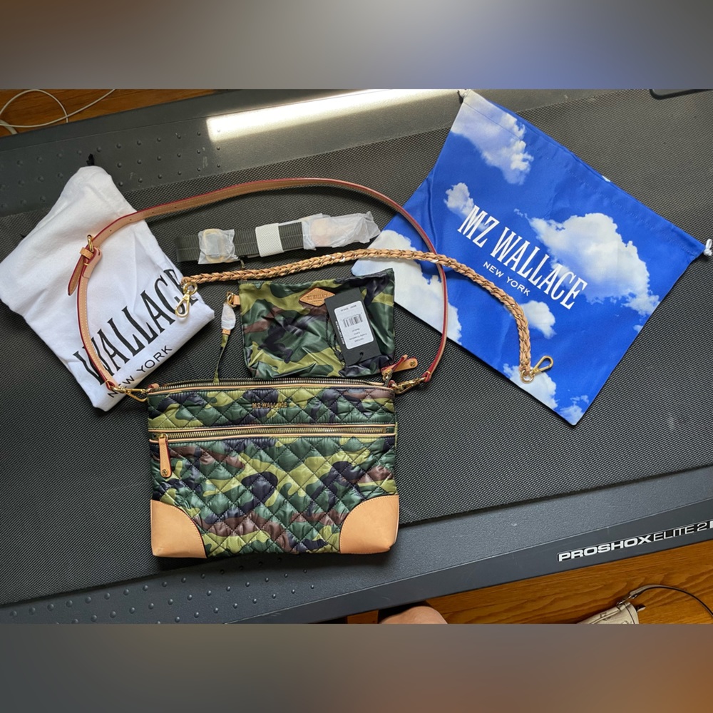 MZ Wallace Medium Crosby Crossbody Camo
